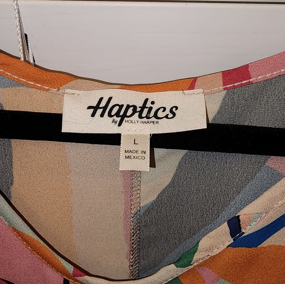 Haptics By Holly Harper In My Thoughts Peplum Top Size: Large - Picture 2 of 5